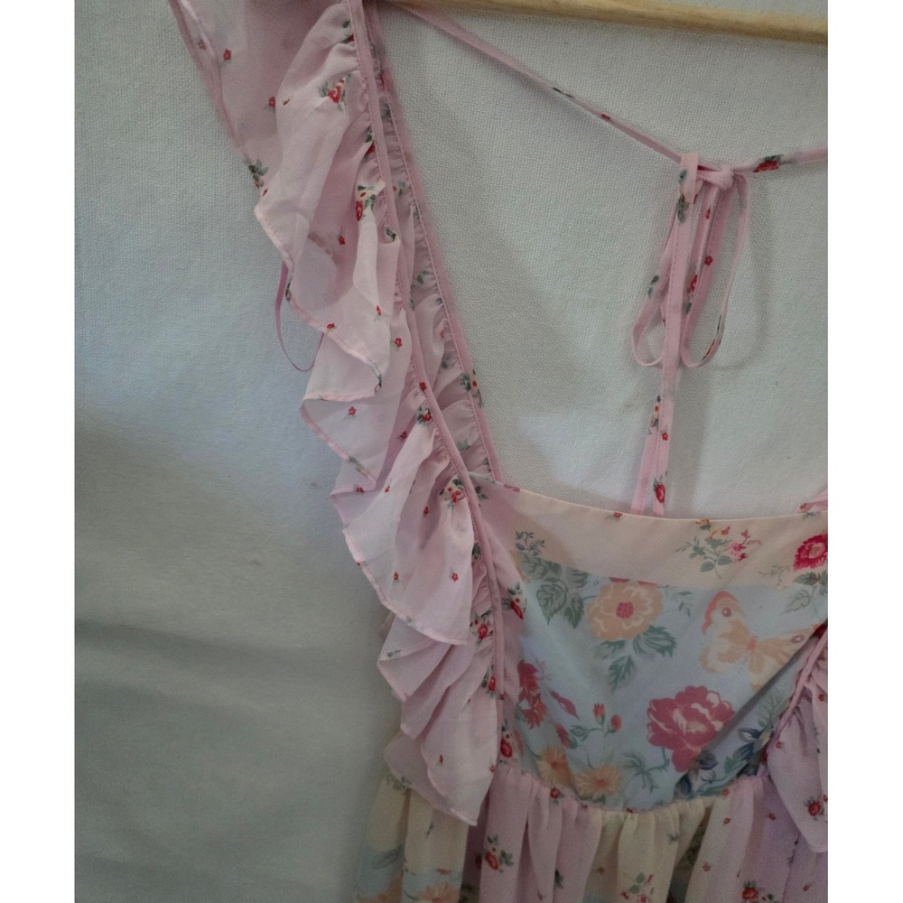 Pat a Cake Ruffles Pastel Fairy Chiffon Sun Dress Holly Hobbie Large Dolls Kil - Picture 9 of 9